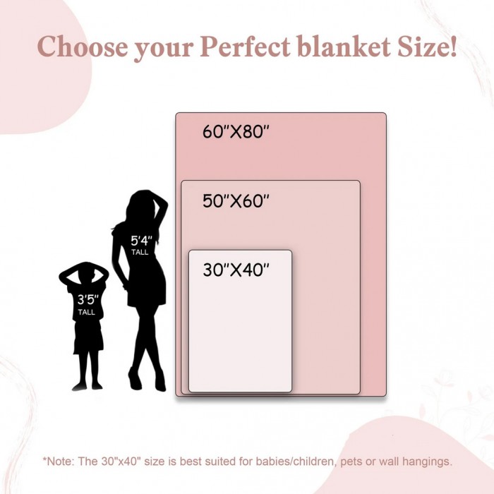Personalized Throw Blanket Custom With Photo Pet Pen Art Portrait Blankets