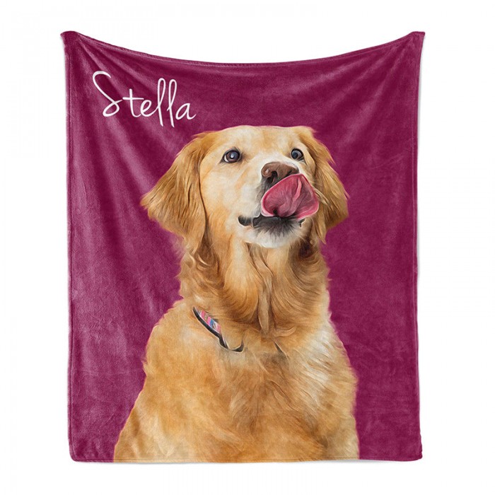 Custom Dog Face Blankets Gifts From Pet Dog Personalized Pet Photo Blanket Fleece Dog Blankets