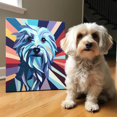 Custom Cubism Pet Canvas