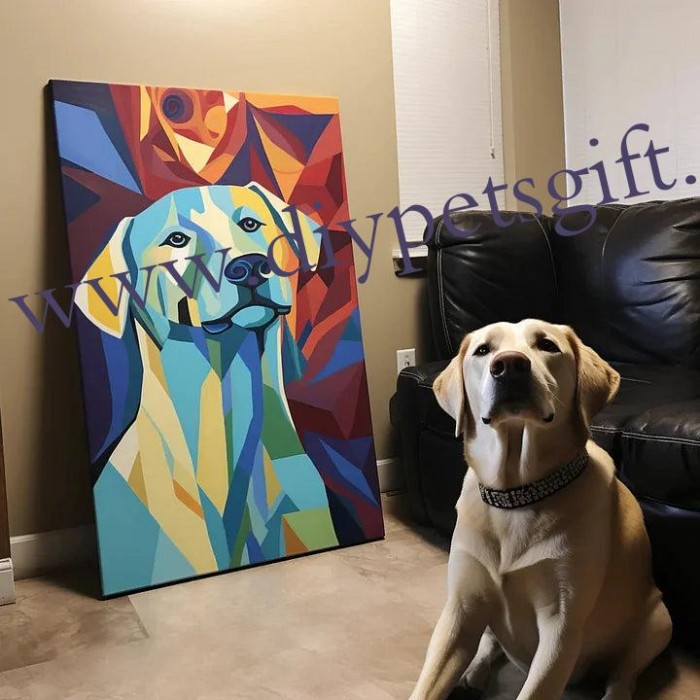 Custom Cubism Pet Canvas