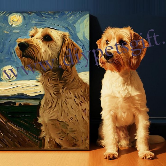 Starry Night Pet Canvas