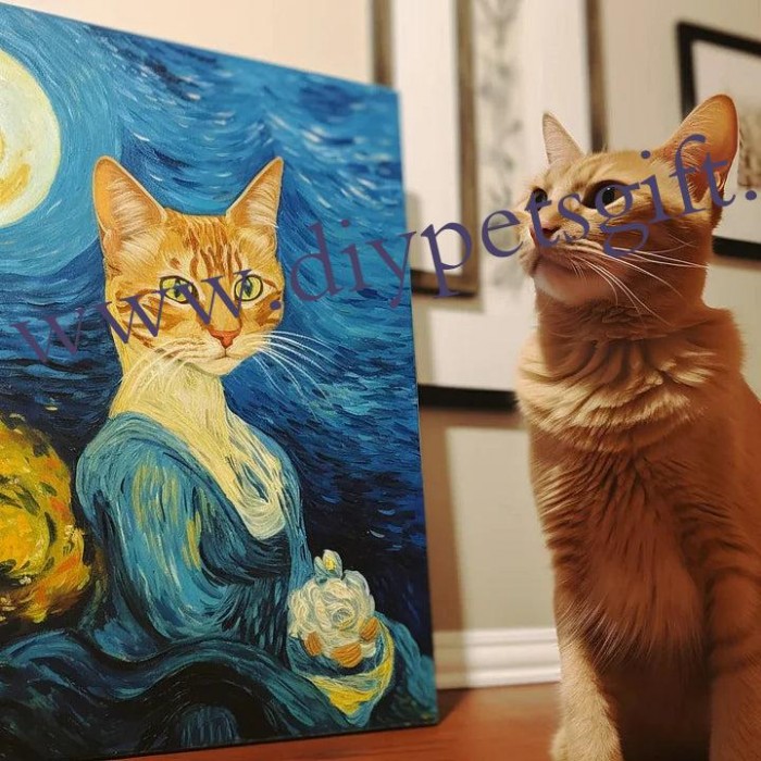 Starry Night Pet Canvas