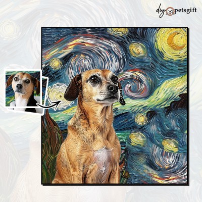 Night Under The Stars Pet Canvas