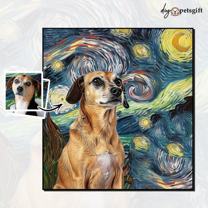 Night Under The Stars Pet Canvas