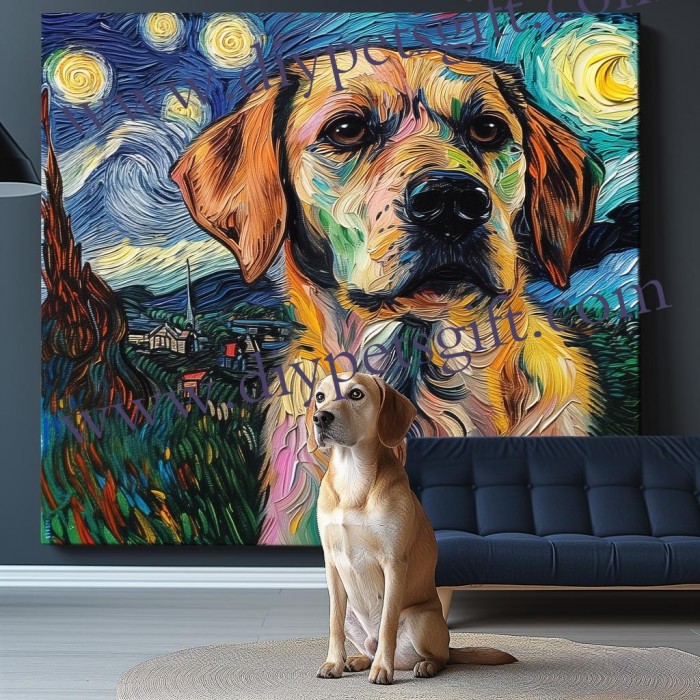 Night Under The Stars Pet Canvas