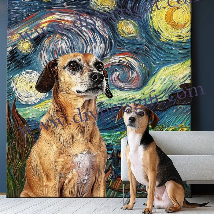 Night Under The Stars Pet Canvas