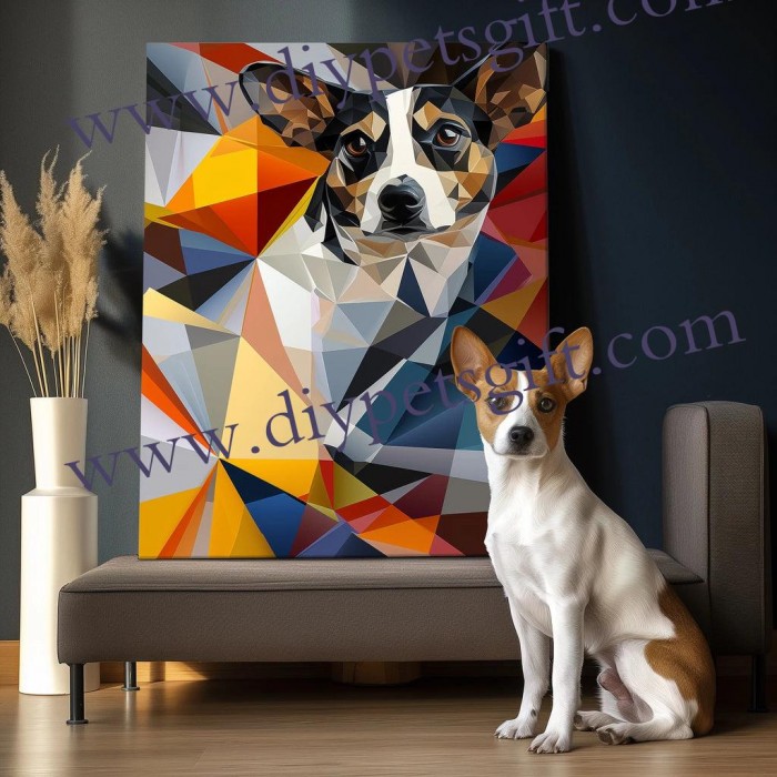 Personalized Cubism Art Geometry Canvas