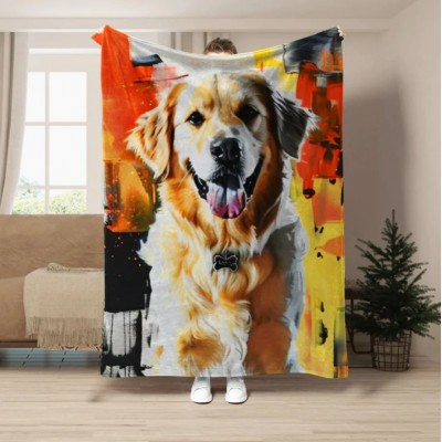 The Beast On Fire Personalized Custom Blankets