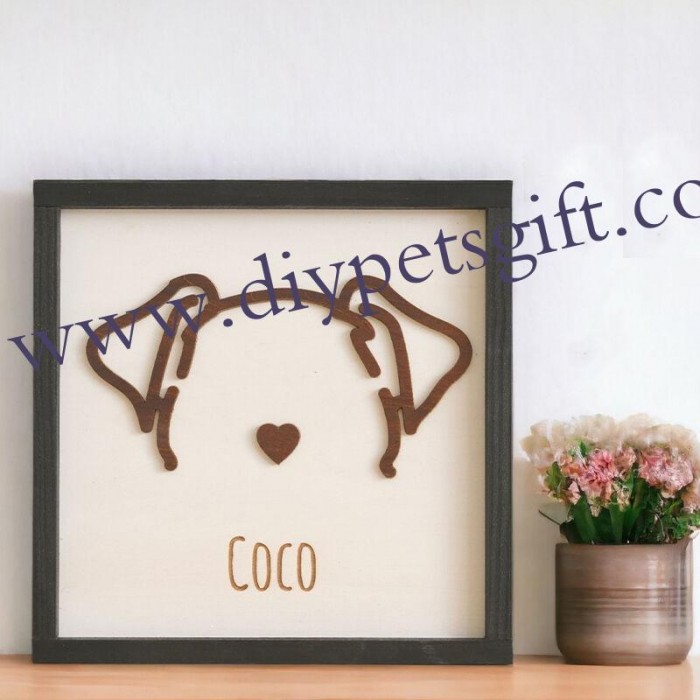 Personalized Pet Ears Photo Frame Fun Gifts For Dog Lovers