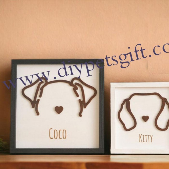 Personalized Pet Ears Photo Frame Fun Gifts For Dog Lovers