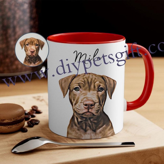 Custom Pet Color Mug With Your Pet's Photo And Name