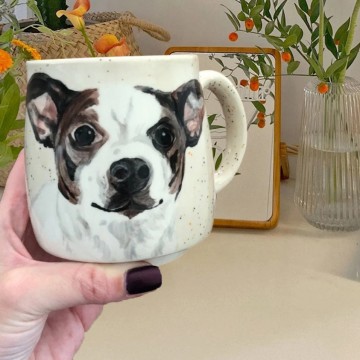 Hand Painted Pet Custom Mug Cute Dog Or Cat Mug