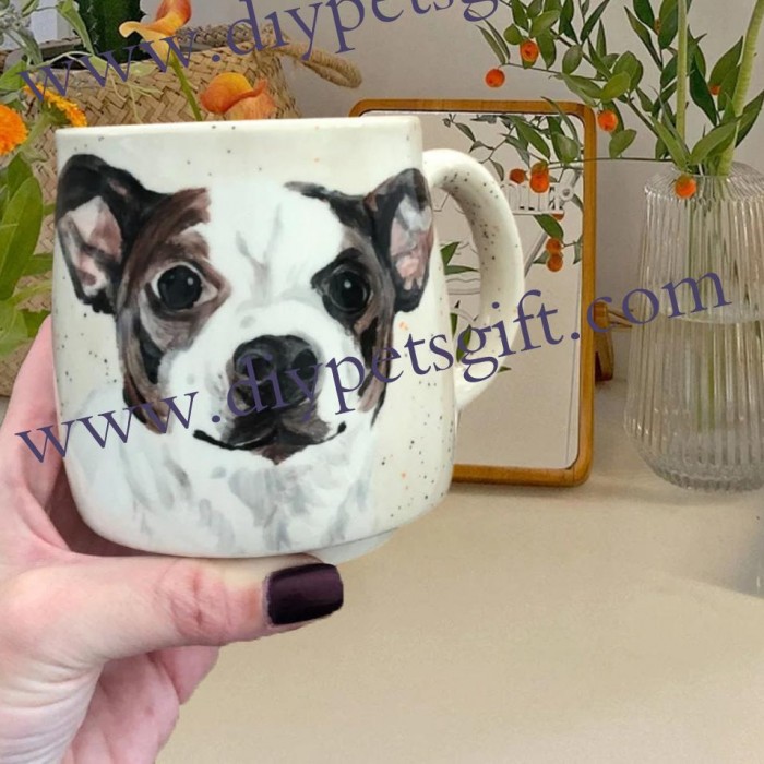 Hand Painted Pet Custom Mug Cute Dog Or Cat Mug