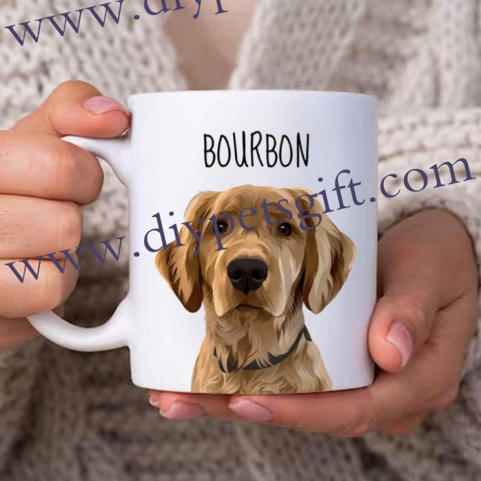 Personalized Dog Custom Pet Cartoon Photo Mug