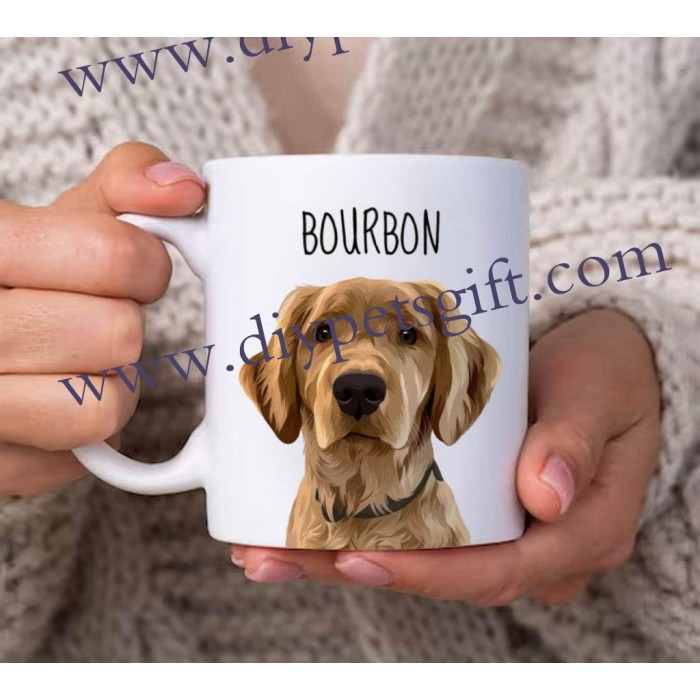 Personalized Dog Pet Cartoon Photo Mug Gifts For Dog Lovers