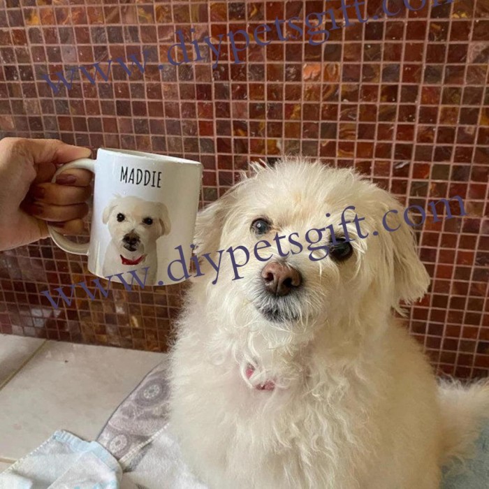 Personalized Dog Pet Cartoon Photo Mug Dog Lover Coffee Mug